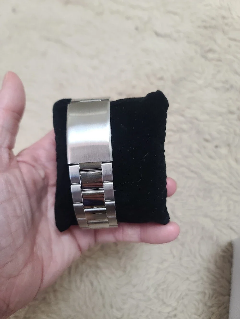 Reliance by Croton Stainless Steel Watch with Red Dial, In Original Box